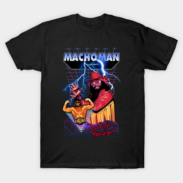 Macho Man - Bootleg Vintage 90's T-Shirt by Bootlegheavens